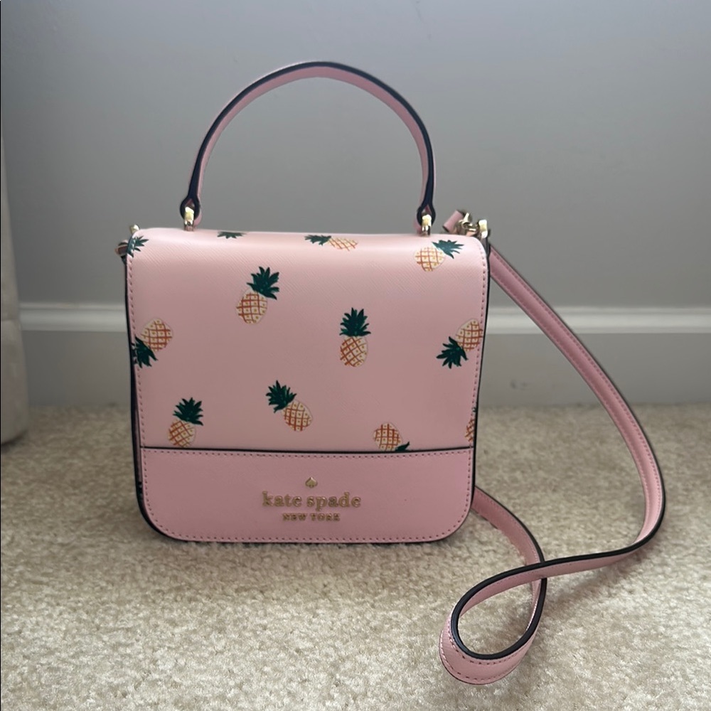 Kate Spade Pink Pineapple Crossbody Bag